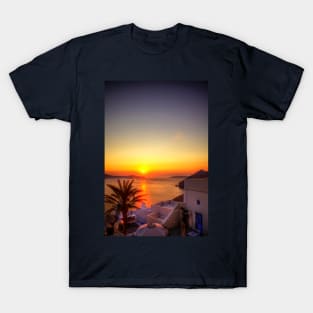 Santorini Golden Sunset T-Shirt